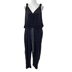 Free People Loose-Fit Relaxed Ultra-Soft Jumpsuit Playsuit Charcoal size Small
